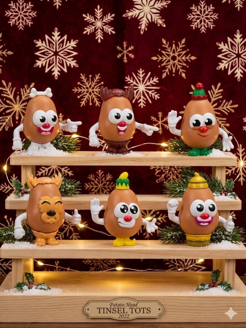 Potato Head TINSEL TOT MINI 3" Hasbro Holiday Toy Christmas Collectible 2022 1PC